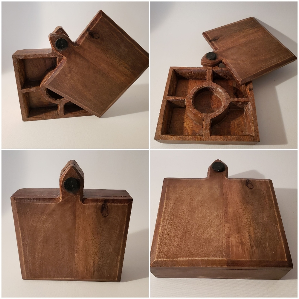 Hand carved Wood Box